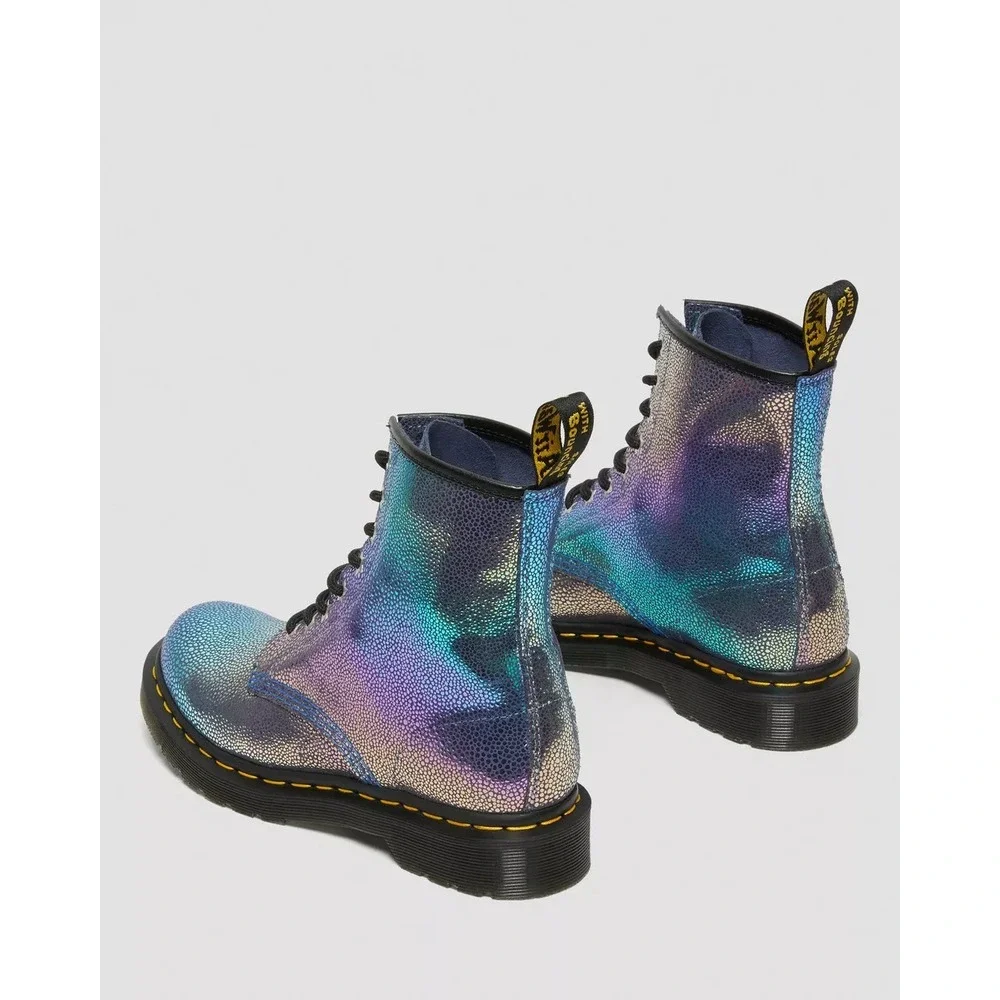 Dr. Martens Women's 1460 Rainbow Ray Boots Purple US Size 6